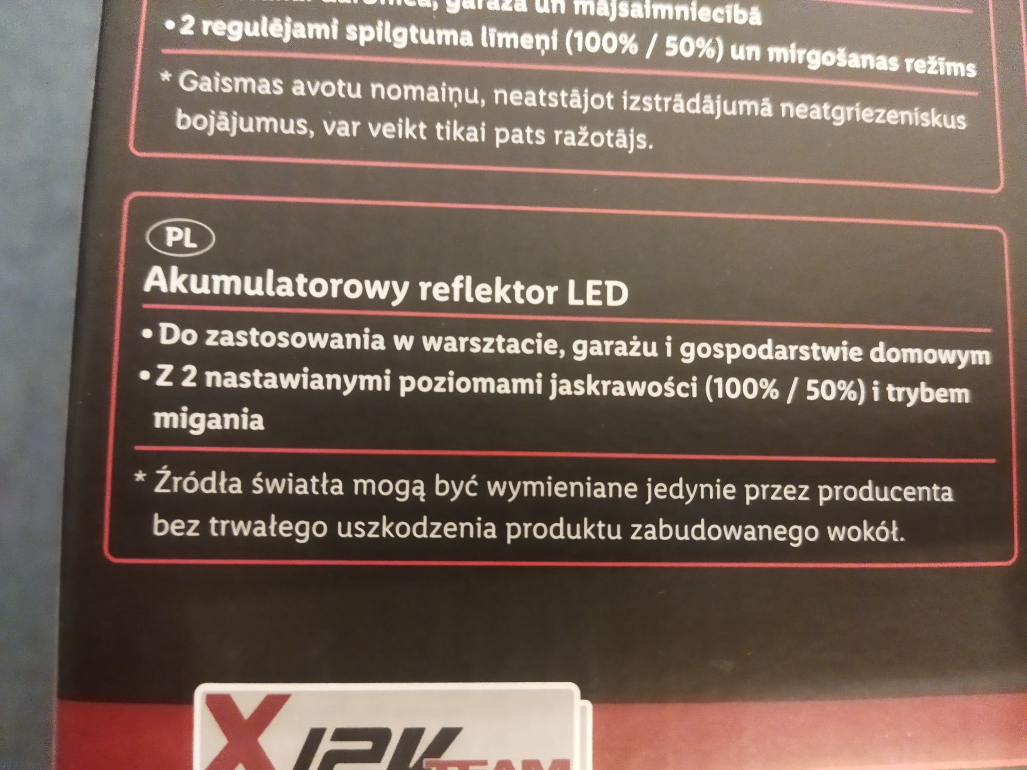 Reflektor LED Parkside lampa naswietlacz akumulatorowy