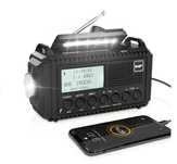 Radio DAB+ turystyczne solarne korbowe przenosne