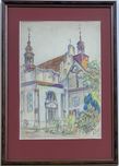 Obraz, pastel, Antoni Kierpal, oryginał z domu aukcyjnego