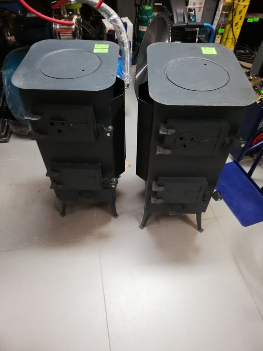 Piec piecyk szamotowy krystek koza ogrzewacz do garażu na budowę