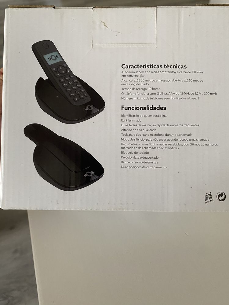 Telefone portatil modelo CS1300-BB NOVO