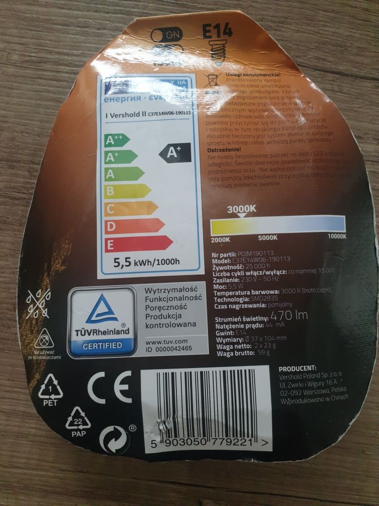 Żarówki LED gwint e14