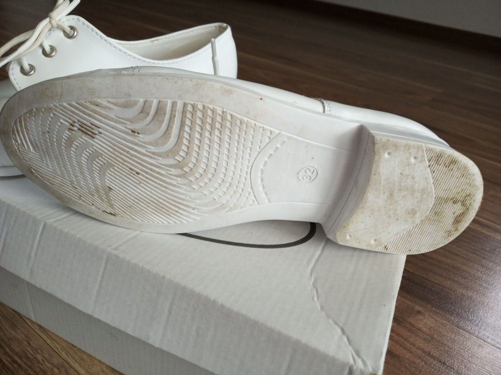 buty białe komunijne chłopięce 32