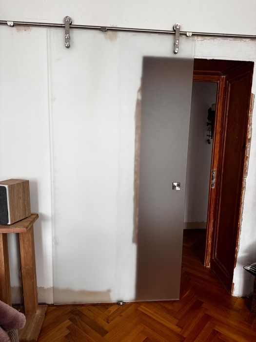 Drzwi szklane przesuwne 110x220