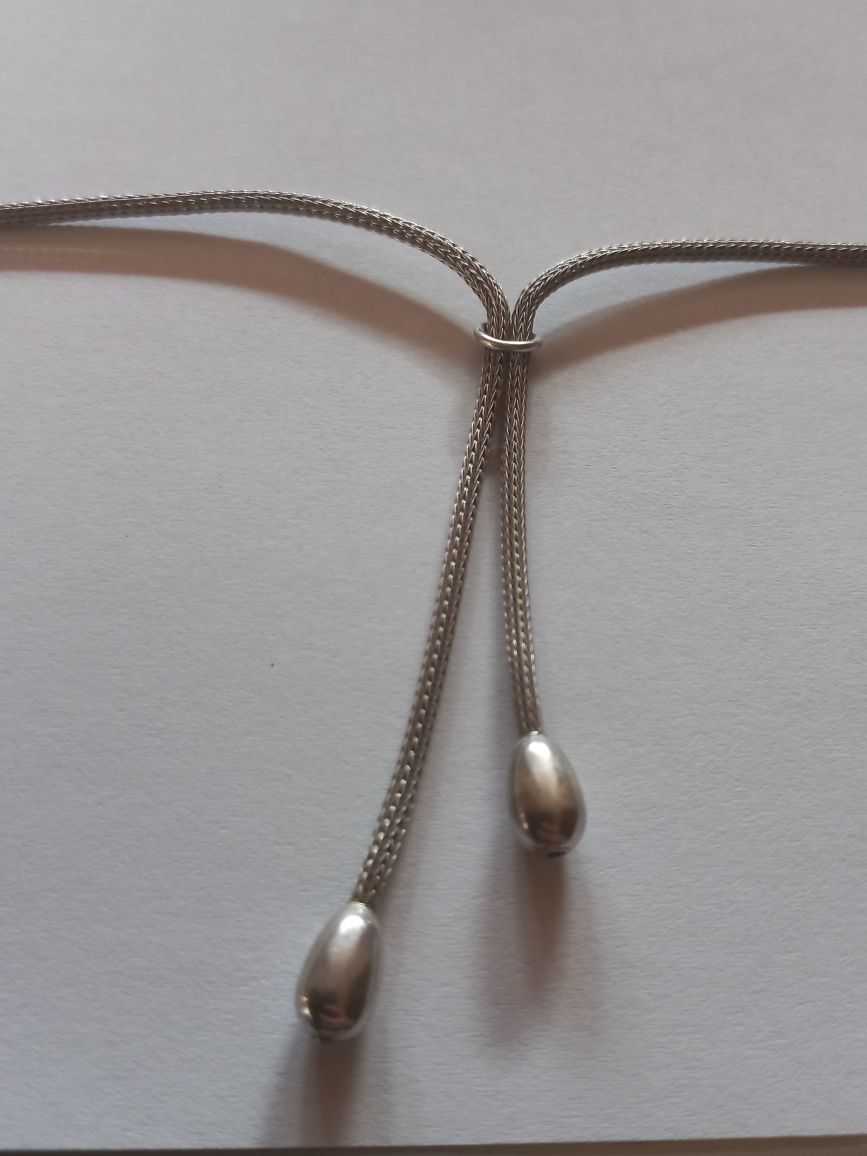 Srebrny łańcuszek- srebro sygnowane, próba 0.925