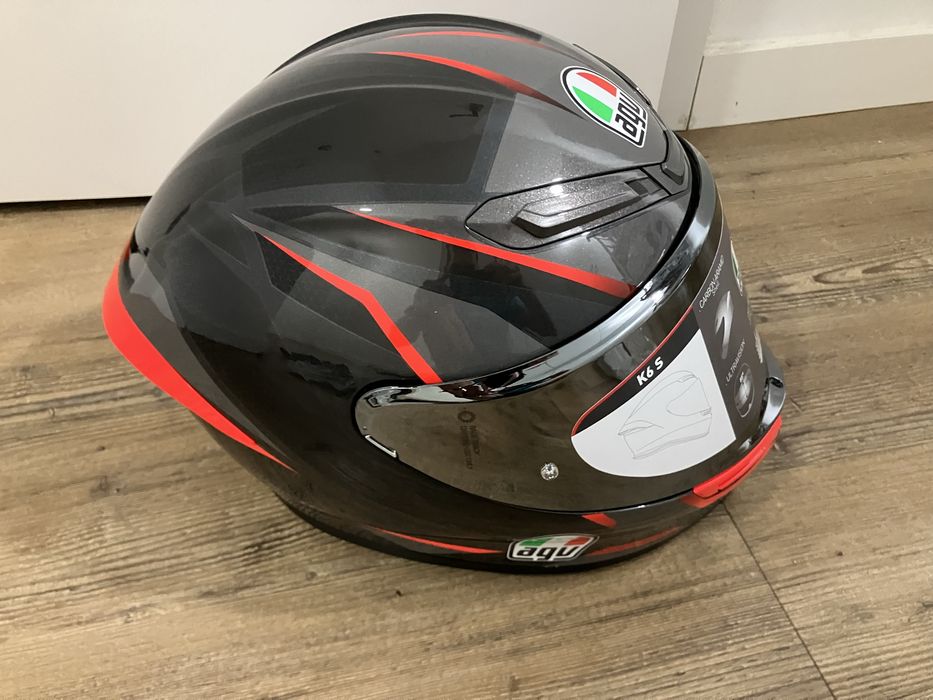 Capacete AGV K6S novo oferta viseira espelhada