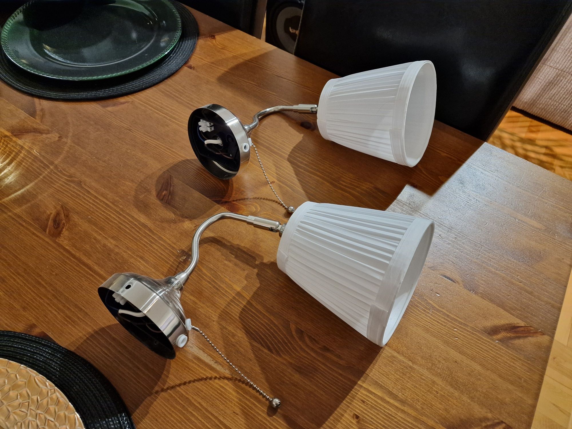 Lampki ścienne Ikea Arstid 2szt jak nowe