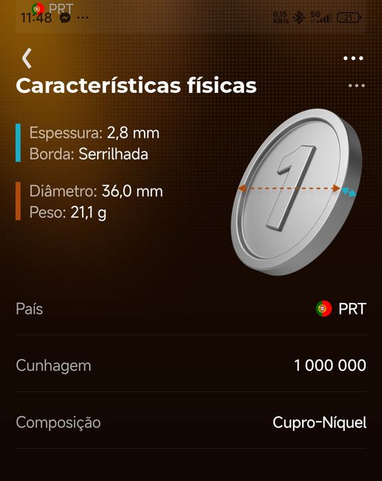 2 moedas Antigas Portugal