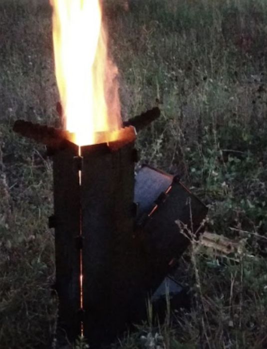 Турбопіч ракетна турбо піч мангал для казана сковороди