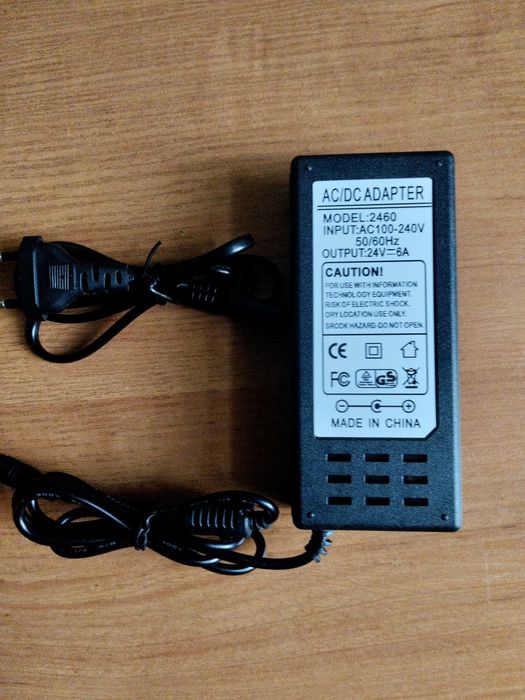 Адаптер 220v.на 24v.6a.