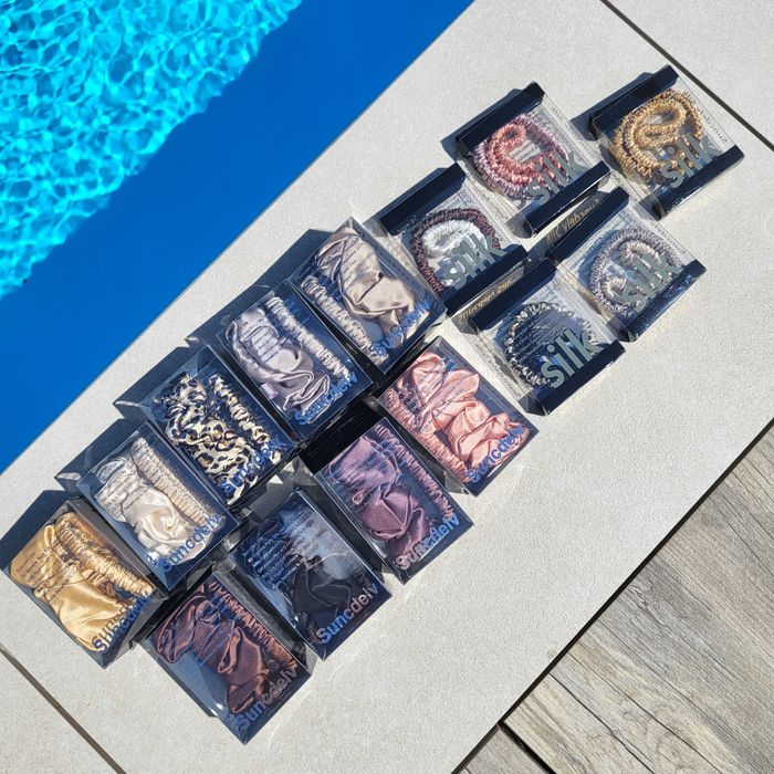 Резинка із натурального шовку, натуральний тутовий шовк