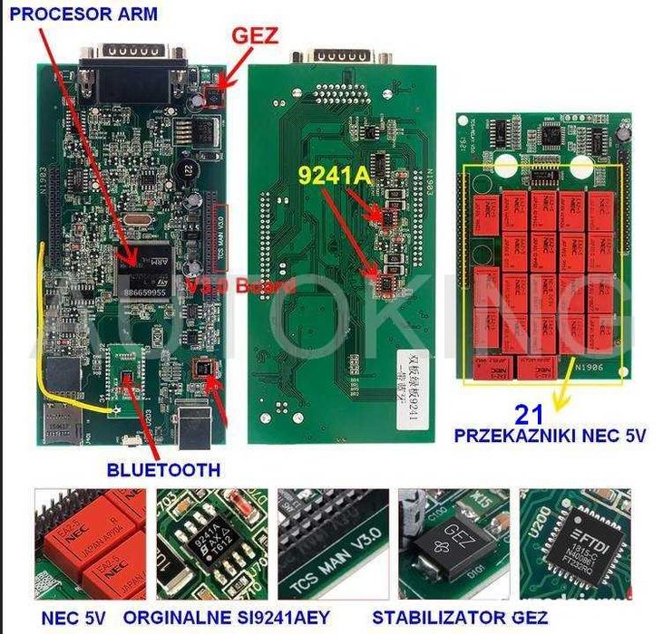 Interfejs tester diagnostyczny wow autoking gold bmw Opel Astra OE581M