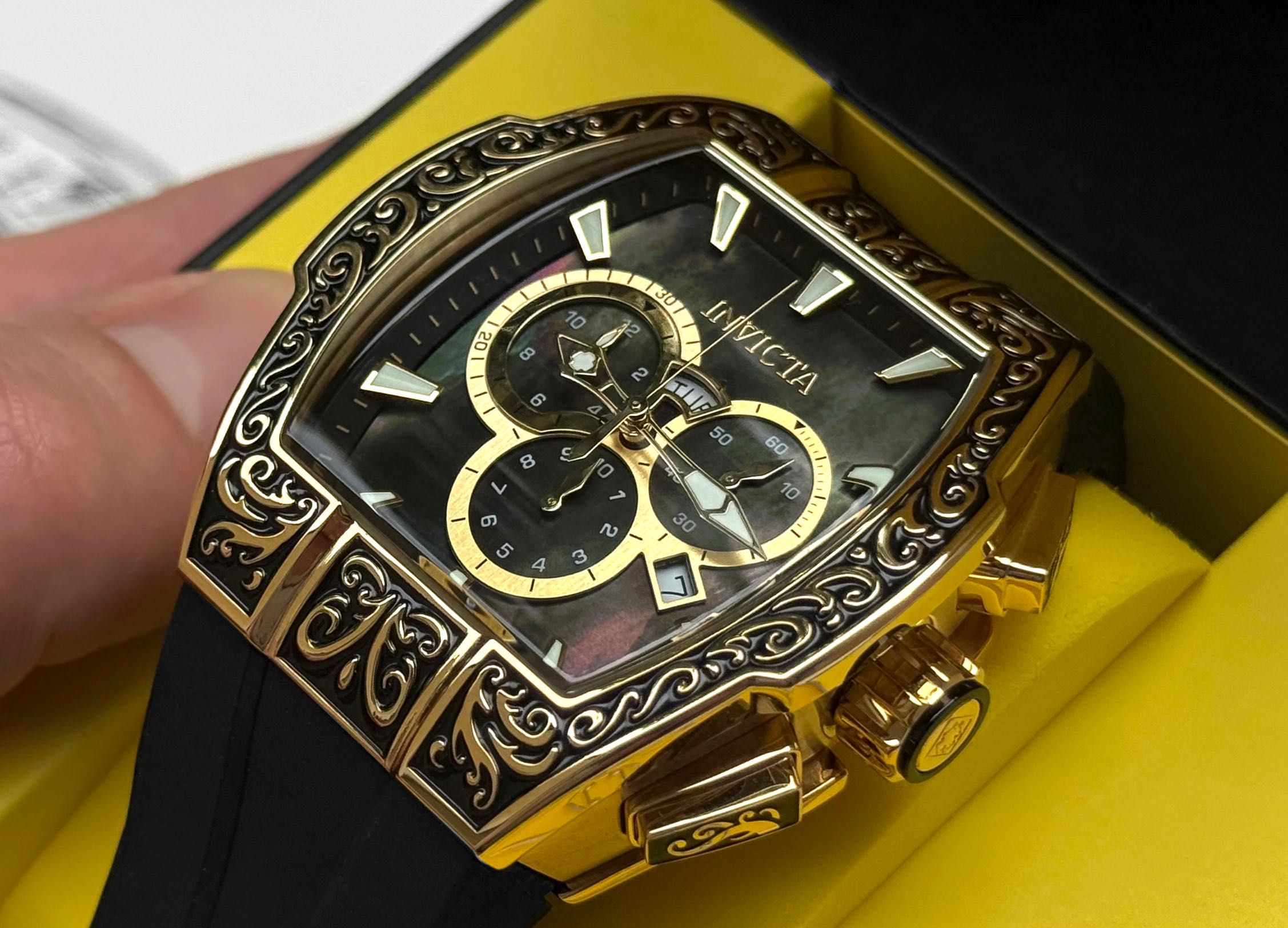 Invicta 44790 S1 Rally EXCALIBUR Swiss Ronda 5050.E Pearl 47 mm.