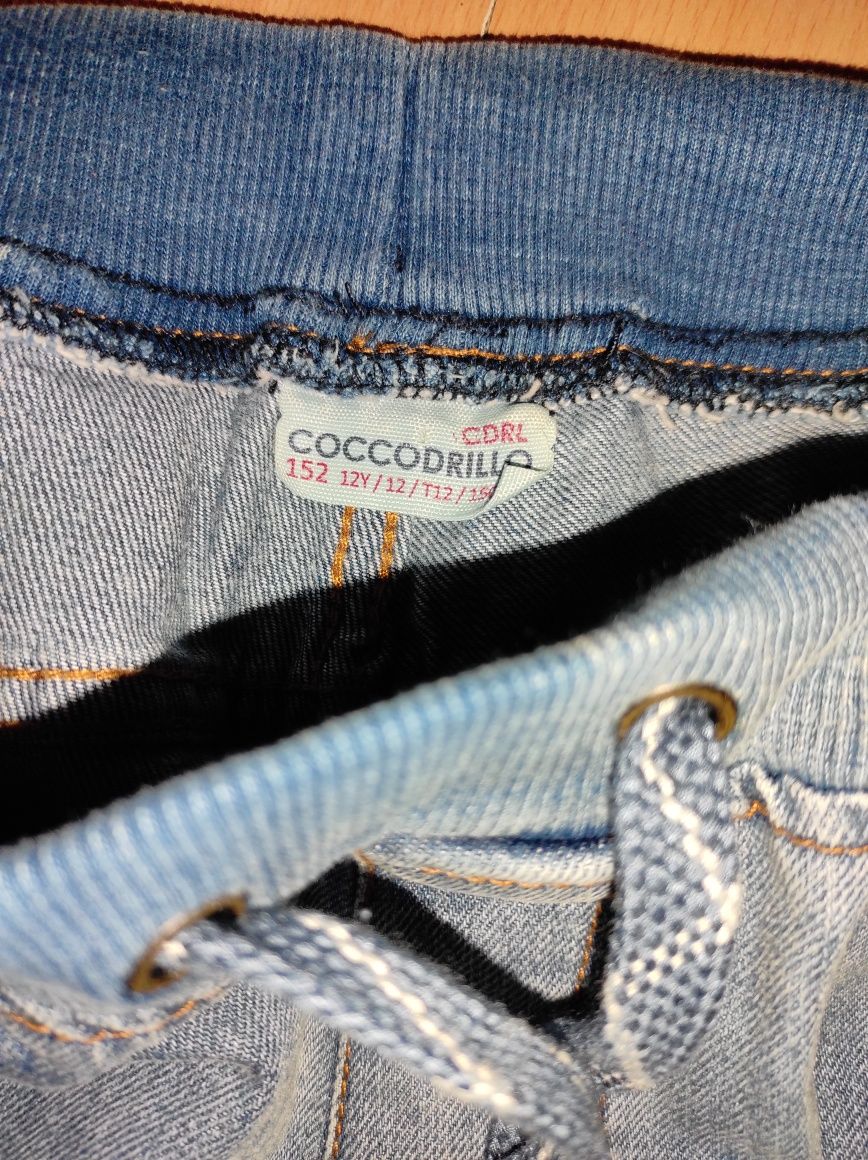 Spodnie denim Coccodrillo 152 szersze