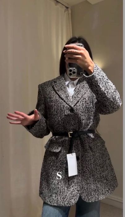 Блейзер Zara з ременем, S