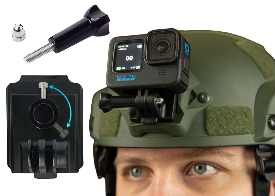 кріплення на військовий шолом для камери GoPro на шолом. екшн камера