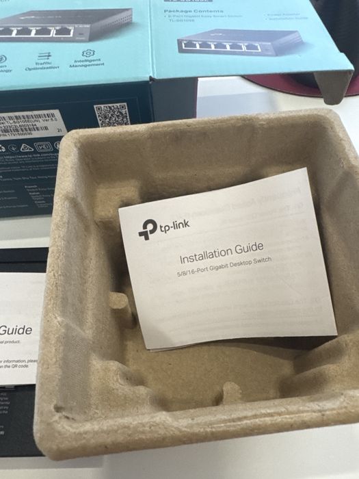 Tp link 5 port gigabit easy smart switch tl sg105 e
