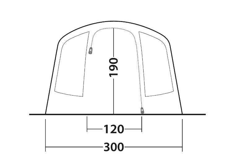 Tenda de campismo insuflável, nova