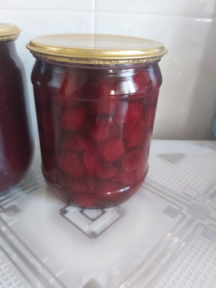 Варенье  вишня без косточки,  вишня с абрикосом