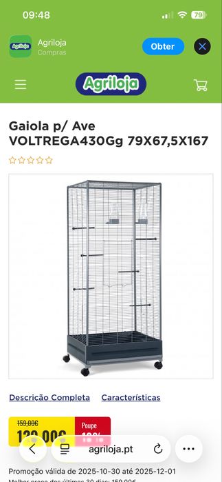 Viveiro com so um dia de uso