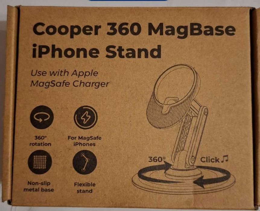 Podstawka Cooper 360 MagBase iPhone Stand