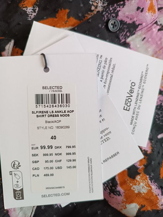 Sukienka koszulowa Selected Femme 40 L