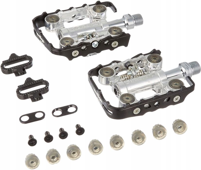 Wellgo WPDM17 pedały rowerowe platformowe Shimano SPD wpinane wypinane