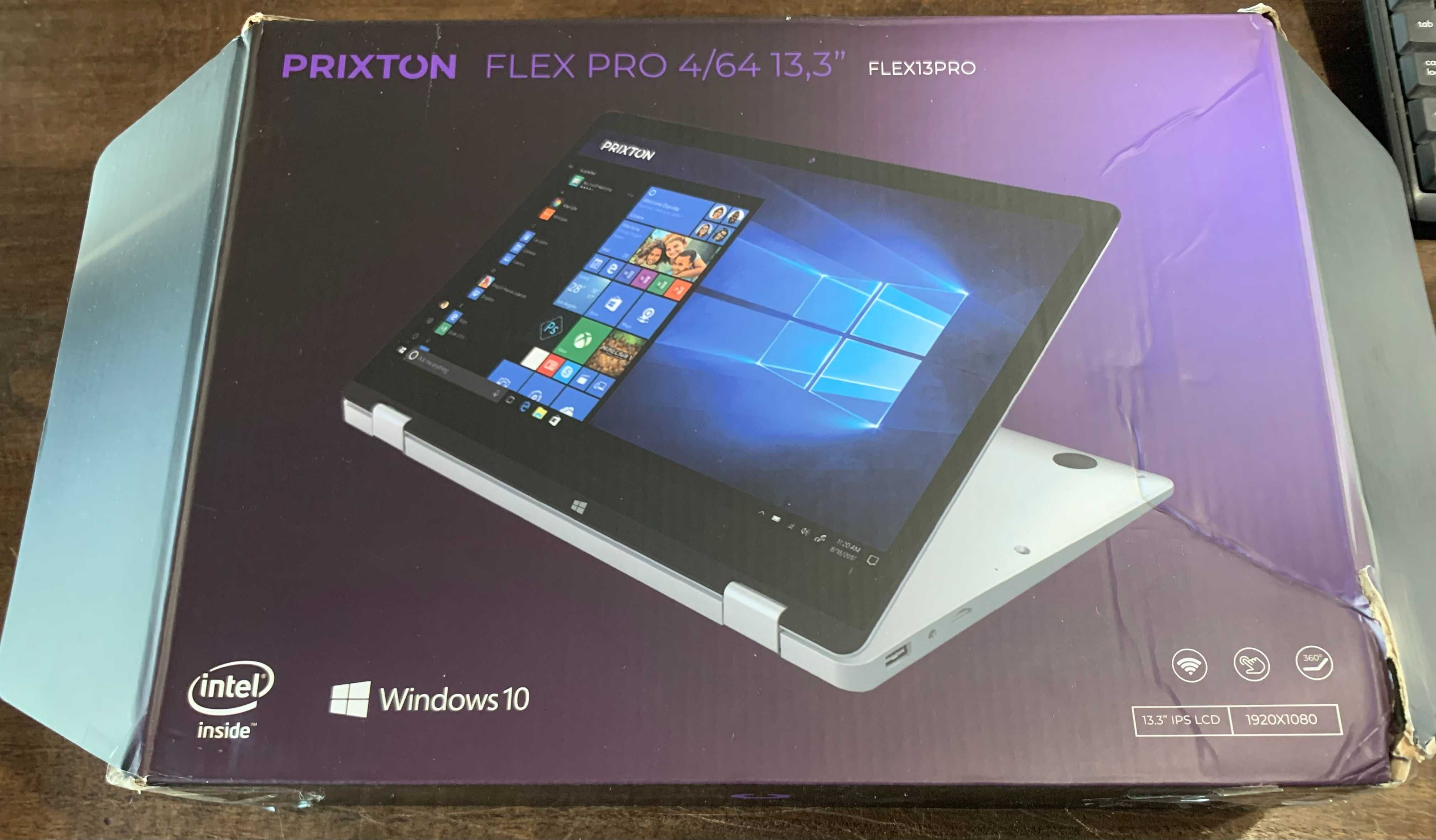 PRIXTON FLEX PRO 4/64 13.3" - Portátil e tablet num só.