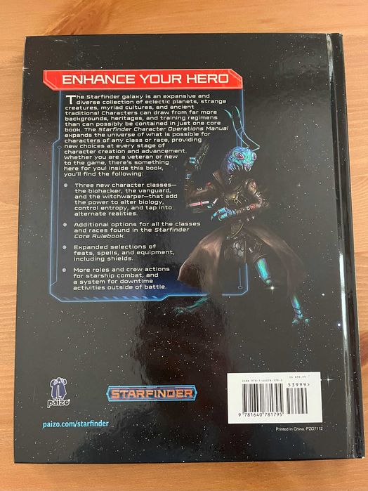 Starfinder 1e, Character Operations Manual UŻYWANE