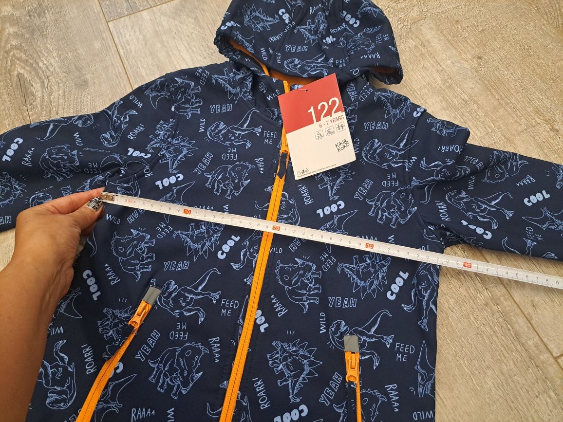 Kurtka typu softshell chłopięca w dinozaury - rozm 122 - KIK