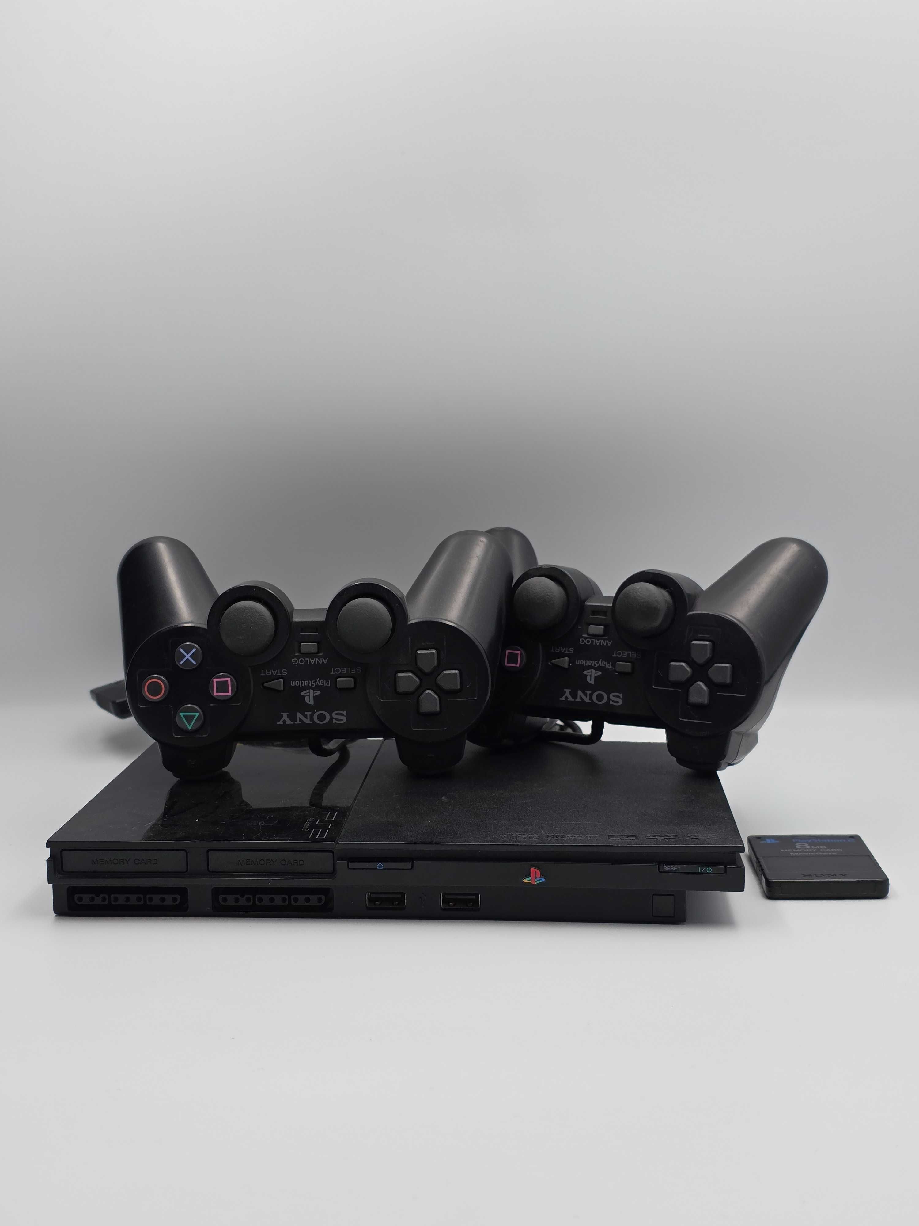Sony PlayStation 2 Slim ZESTAW - GWARANCJA 6 miesięcy - WYSYŁKA