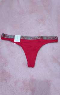 Calvin Klein CK stringi M czerwone  nowe figi damskie majtki bikini