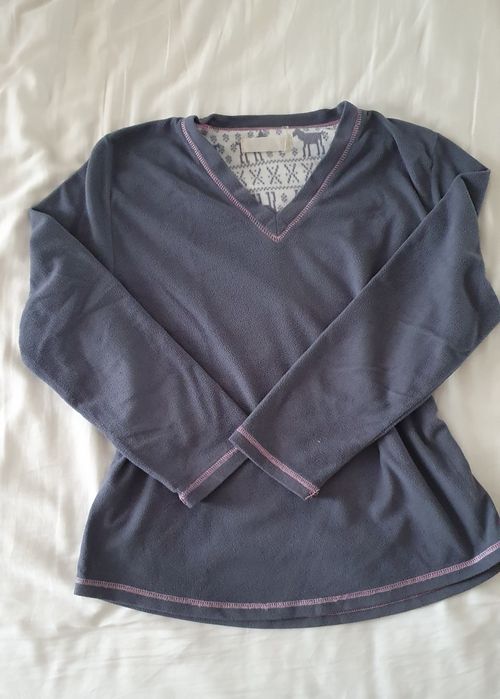 Bluza polarowa z dekoltem V