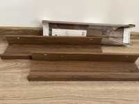 3 półki scienne Ikea Mosslanda brąz