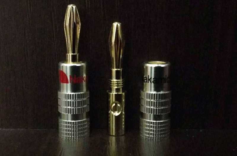 Оригинальные Hi-Fi акустические Banana коннекторы Nakamichi ("бананы")