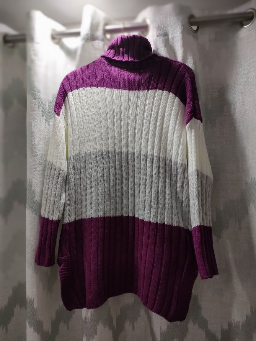 Camisola de malha gola alta