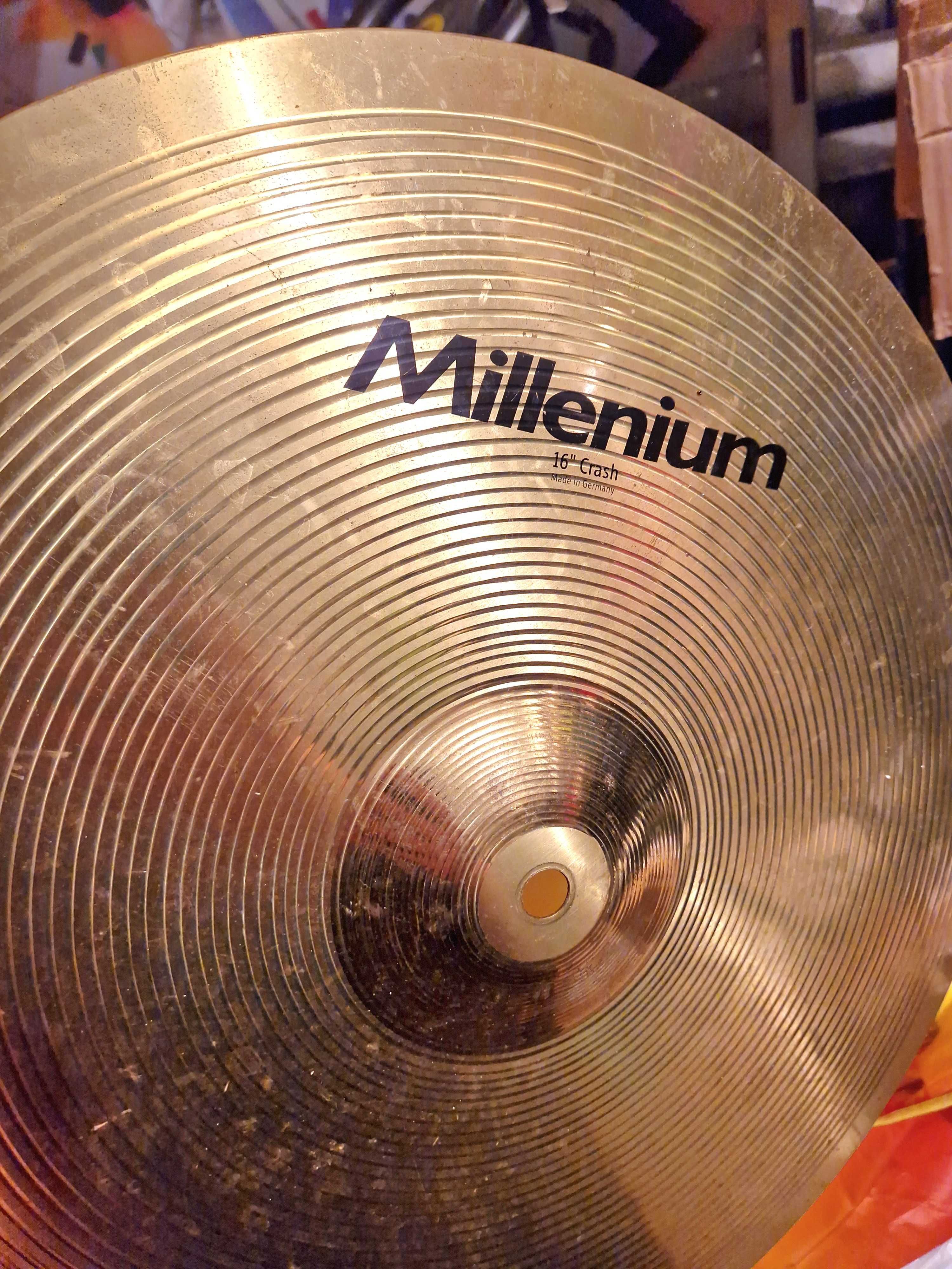 2 talerze perkusyjne milenium crash ride