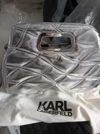 Torebka srebrna Karl Lagerfeld
