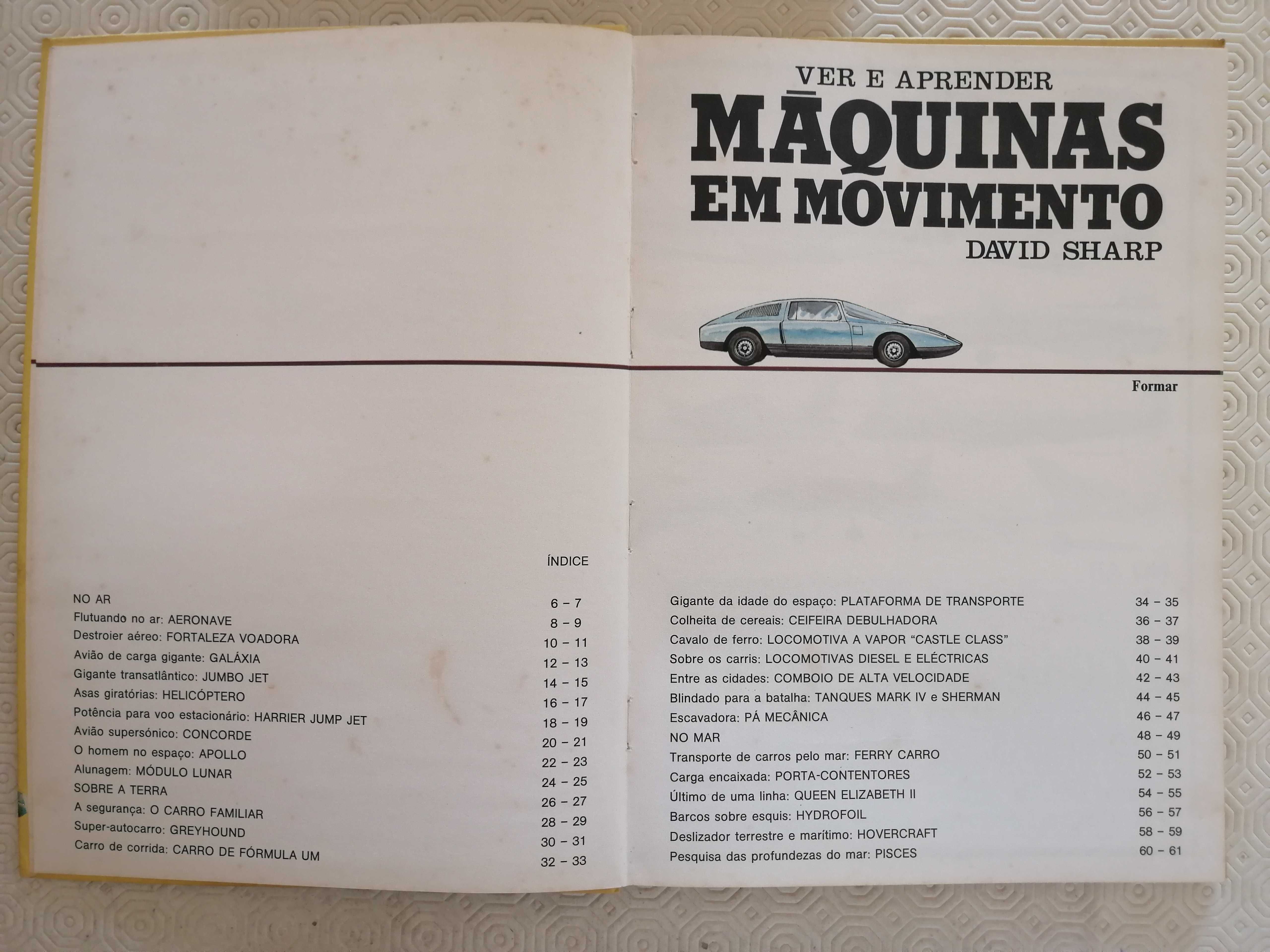 Livro ver e aprender - máquinas em movimento