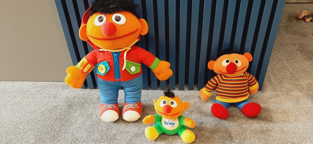 Ernie maskotka Ulica Sezamkowa 3 szt  playskool