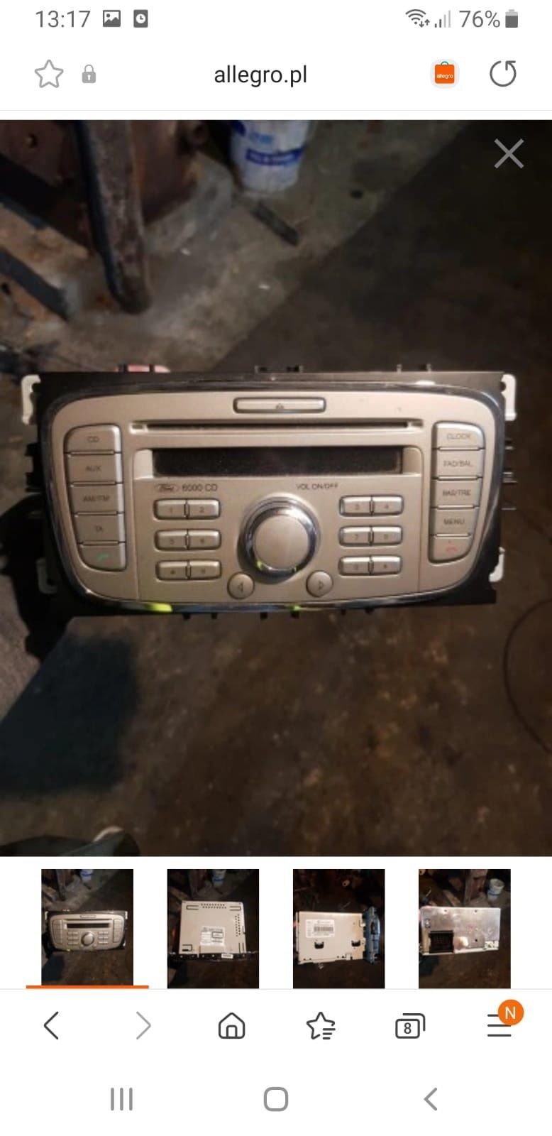 Ford connect, tourneo radio oryginał