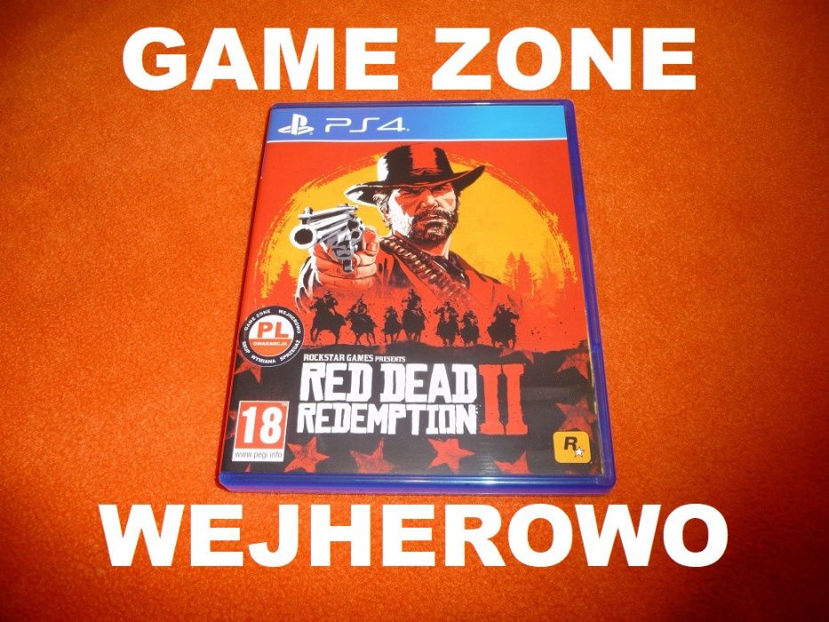 Red Dead Redemption 2 PS4 + Slim + Pro + PS5 = PŁYTA PL Wejherowo