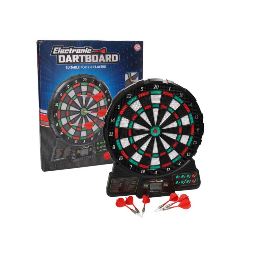 Dart elektroniczny, tarcza, rzutki na baterię, gra zręcznościowa