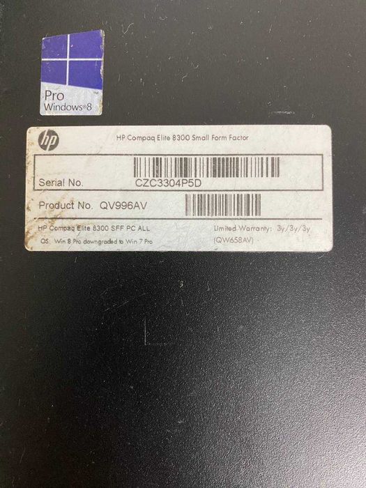 Системний блок HP Compaq 8300 Elite \Core-i5-3470\8GbRAM\128SSD\HDD500