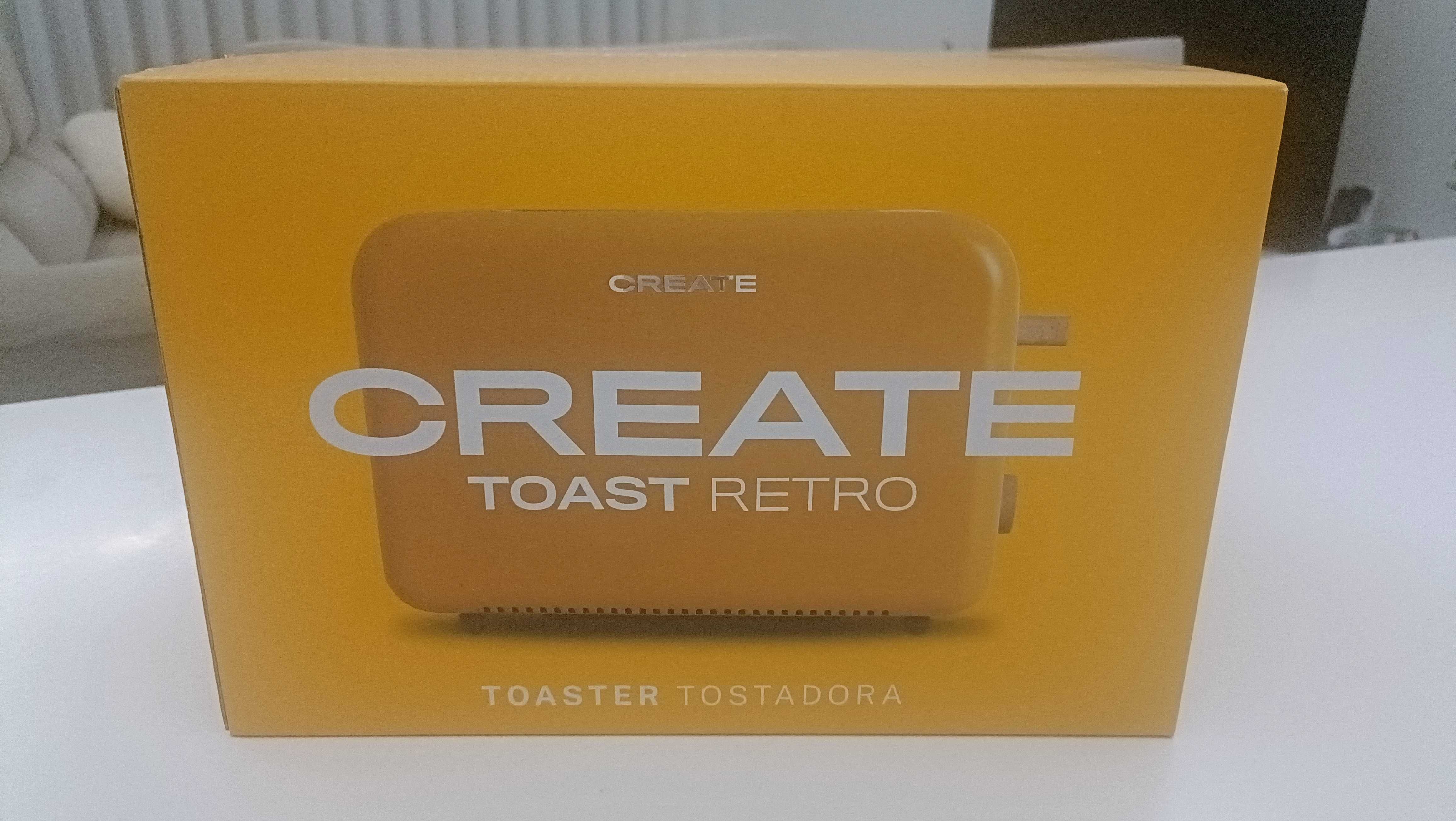 Torradeira Retro Create Laranja NOVA