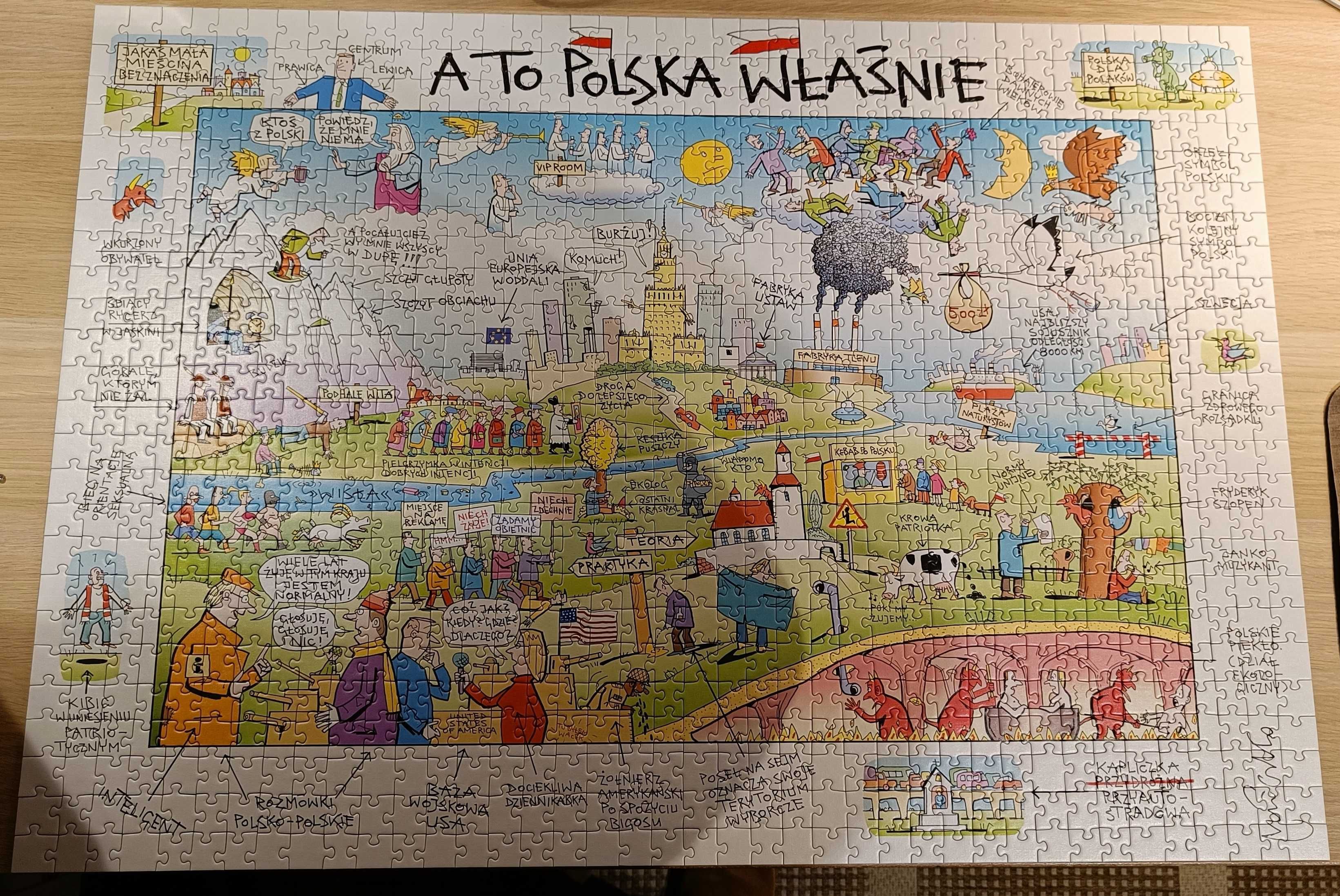 Puzzle Mleczko A to Polska właśnie 1000 elementów