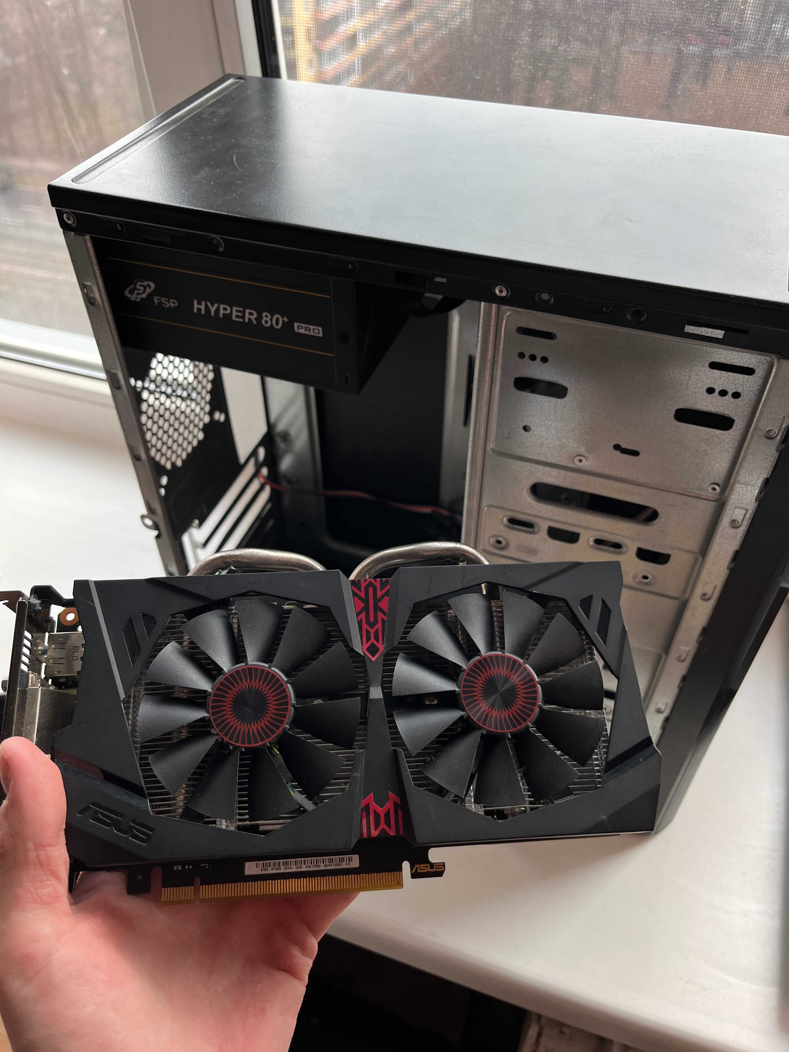 Відеокарта GTX 950 Strix, БЖ FSP HYPER 80+ PRO 550W, Чорний корпус)