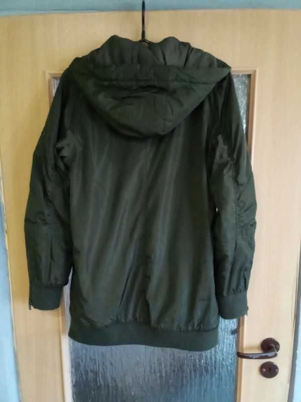 Pull&Bear rozmiar S kurtka khaki odpinany kaptur