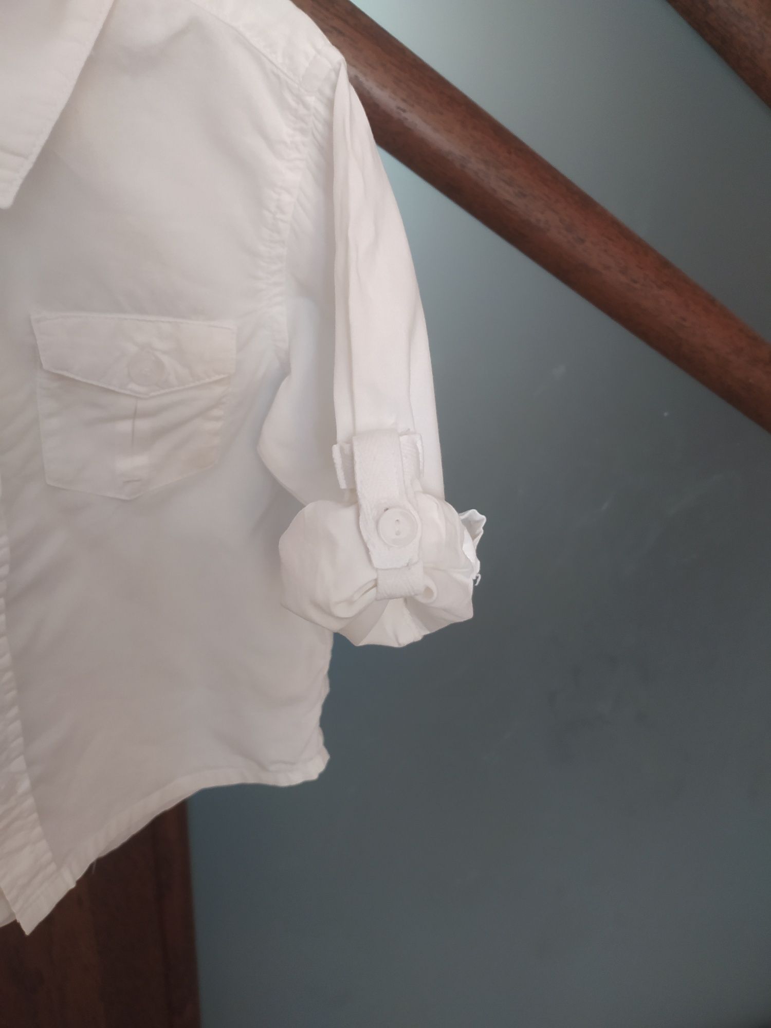 Koszula bawełniana świąteczna chrzest wesele elegancka r 86 H&M