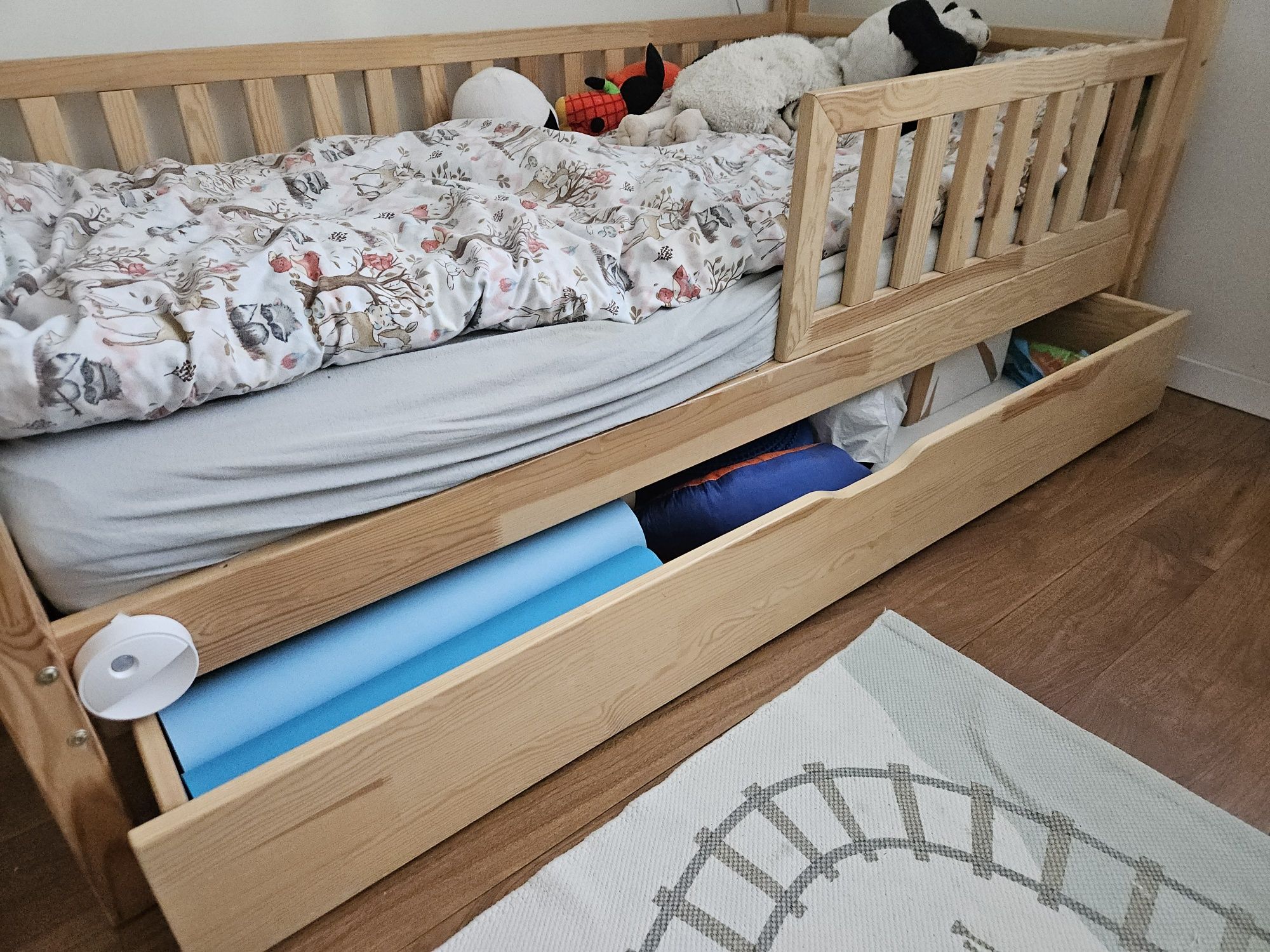 Luletto Bianco PLUS z materacem Hevea Snudo Duo (łóżko-domek)